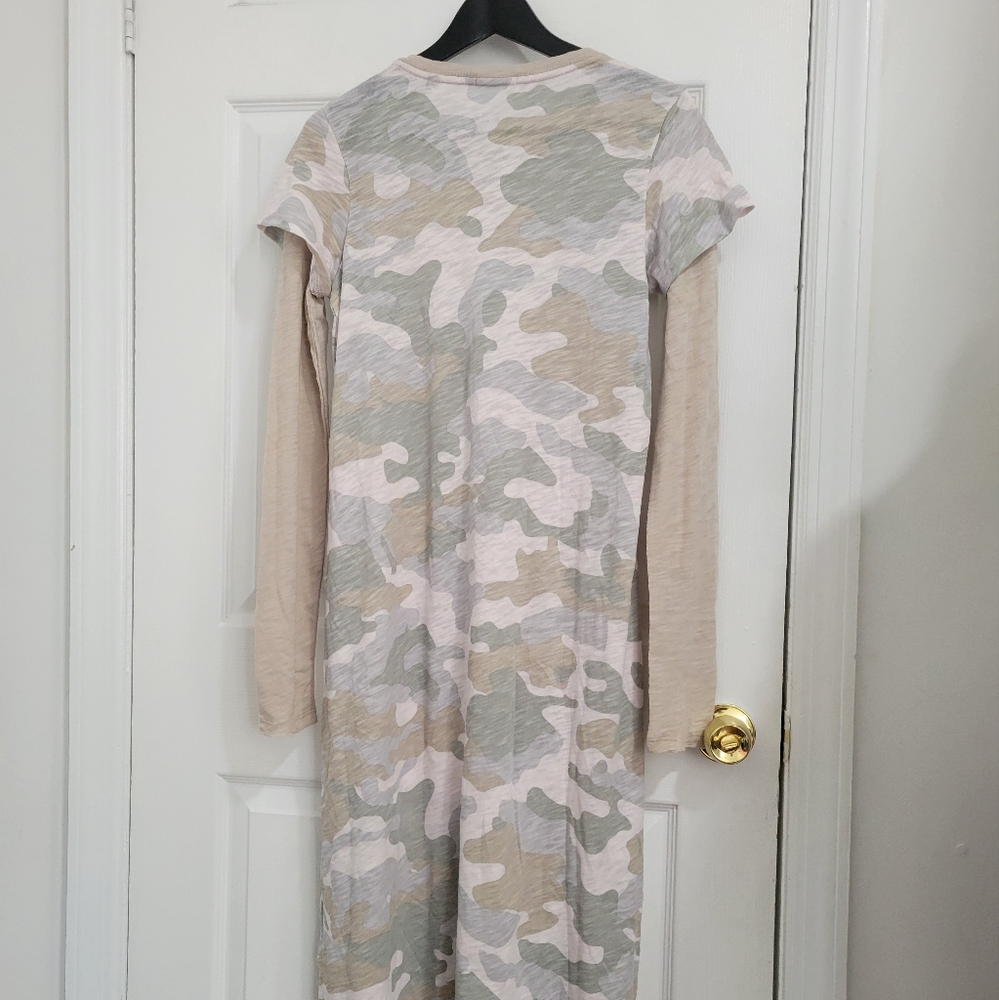 ATM Anthony Thomas Melillo Cream Gray Midi Pencil Skirt - Picture 3 of 11